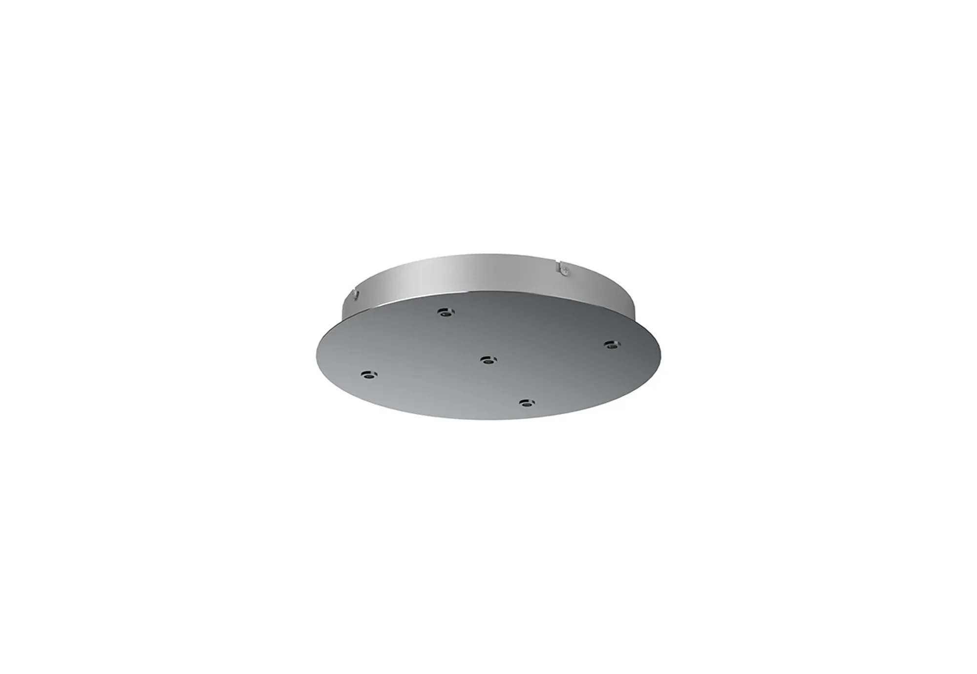 M9363  Modular 35cm Round 5 DC Plug Canopy/Ceiling Rose Kit (FRAME ONLY) (Excluding Driver), Chrome